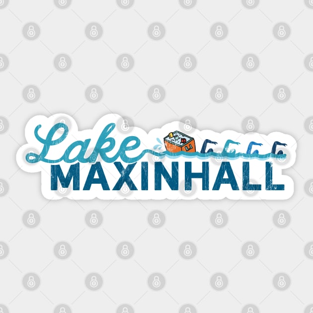 Lake Maxinhall Swag Sticker by Camp Happy Hour